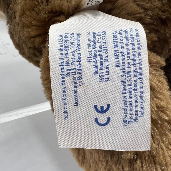 Build A Bear BAB Bearemy Teddy Bear Signed Feet Soft Stuffed Plush Toy Animal - Picture 7 of 9